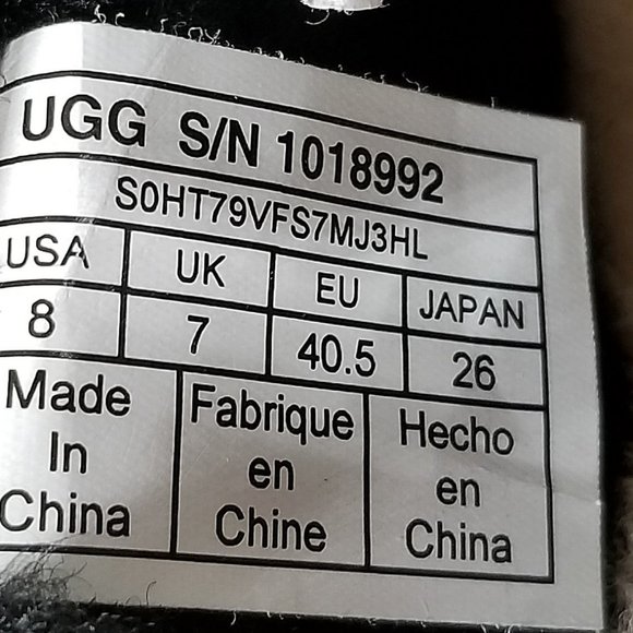 UGG Cooke Slipper, Black leather, Mens Size 8 / 40.5 - Picture 10 of 10